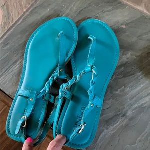 Teal sandals